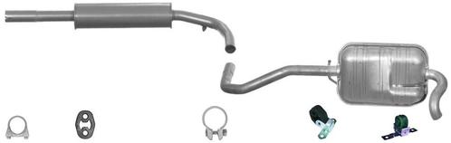 Complete uitlaat Middendemper + Einddemper Volkswagen Lupo 1, Auto-onderdelen, Uitlaatsystemen, Nieuw, Verzenden