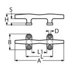 Kikker / koordhouder RVS AISI316 125 mm, Watersport en Boten, Bootonderdelen, Ophalen of Verzenden, Nieuw