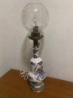 Lamp - Keramiek, Glas - Witte en blauwe keramiek