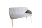 Design bank SCANDINAVIA MEESTERSTUK 116cm lichtgrijs, Ophalen of Verzenden, Nieuw