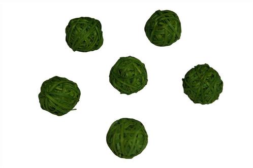 Rotan stro bal 15 stuks appelGroen dia 4 cm. Rota. NBal, Hobby en Vrije tijd, Knutselen, Nieuw, Ophalen of Verzenden