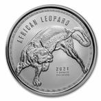 Ghana African Leopard 1 oz 2021 (20.000 oplage), Postzegels en Munten, Munten | Afrika, Verzenden, Overige landen, Losse munt