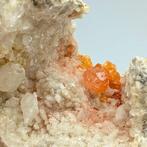 Geode met TELLERIJN ROZE en WIT, Sardinië Geode - Hoogte: 88, Verzamelen, Mineralen en Fossielen