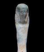 Oude Egypte, late periode Oushebti met turquoise glazuur -
