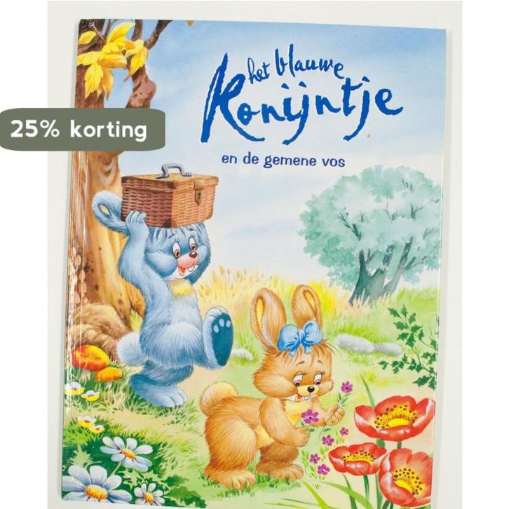 Het blauwe konijntje en de gemene vos 9789041221988, Boeken, Overige Boeken, Gelezen, Verzenden