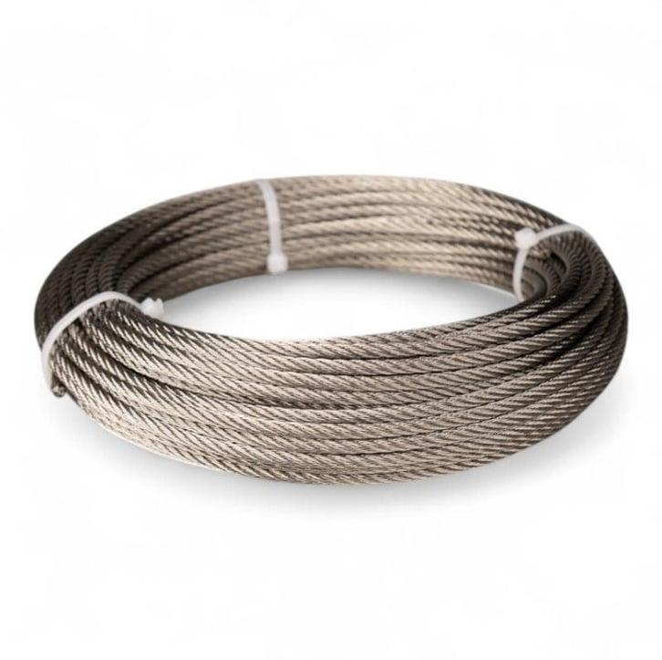 Staalkabel gebundeld Rvs 6mm 20m, Doe-het-zelf en Verbouw, IJzerwaren en Bevestigingsmiddelen, Verzenden