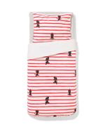 HEMA Takkie peuterdekbedovertrek 120x150cm zacht katoen met, Verzenden, Nieuw, Rood