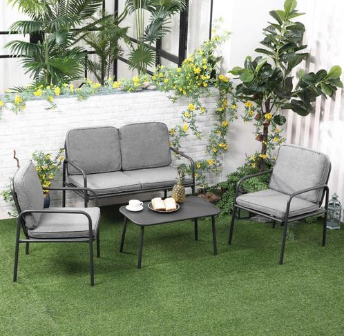 Loungeset / tuinset - tuinbsank, stoelen en tafel -, Tuin en Terras, Tuinsets en Loungesets, Verzenden