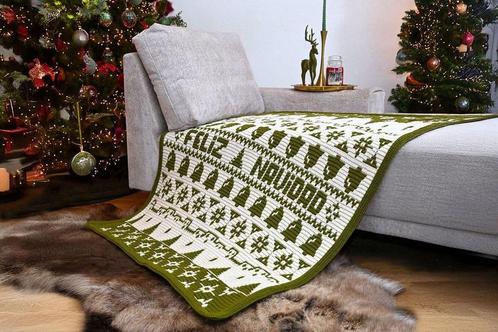 KATIA Merry Blanket CAL Kit Groen - Mozaïek Gehaakte Kerst, Hobby en Vrije tijd, Breien en Haken, Haken, Overige typen, Nieuw