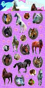 Stickers Paarden Paars, Hobby en Vrije tijd, Feestartikelen, Verzenden, Nieuw