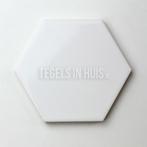 Wandtegel scale hexagon honingraad 6-hoekig wit, Nieuw, Ophalen of Verzenden, 10 m² of meer, Wandtegels