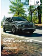 2014 BMW 2 SERIE ACTIVE TOURER PRIJSLIJST BROCHURE DUITS, Nieuw, BMW, Author