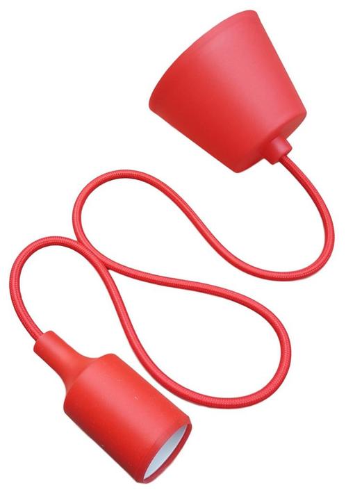 LED lamp DIY | pendel hanglamp - strijkijzer snoer | E27 sil, Huis en Inrichting, Lampen | Hanglampen, Nieuw, Verzenden