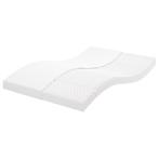 vidaXL Schuimmatras 7 zones hardheid 20 ILD 140x190 cm wit, Verzenden, Nieuw