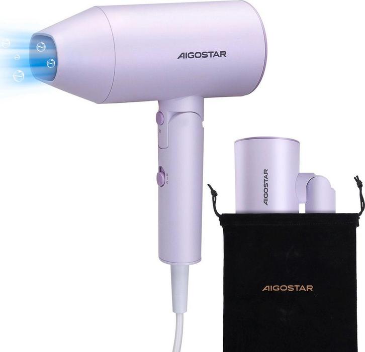 Fohn - Haardroger - Inklapbare Föhn - 2100W - Wit - Aigostar, Sieraden, Tassen en Uiterlijk, Uiterlijk | Haarverzorging, Zo goed als nieuw