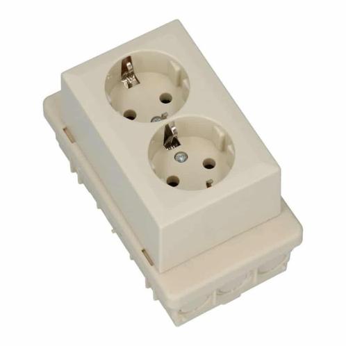 Power universele lasdoos met 2 voudig stopcontact, Doe-het-zelf en Verbouw, Elektra en Kabels, Ophalen of Verzenden