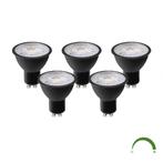 Voordeelpak | 5 stuks | LED Spot 3W | Zwart | GU10 | Dimbaar, Huis en Inrichting, Lampen | Losse lampen, Ophalen of Verzenden