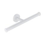 Dubbele wc-rolhouder mat wit rond zonder klep, Verzenden, Nieuw