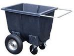 Halfpipe voerwagen 230 liter grijs, Dieren en Toebehoren, Stalling en Weidegang