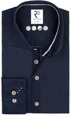 R2 Overhemd Fine Twill Navy maat 40 Heren, Verzenden, Nieuw, Blauw, R2 Amsterdam