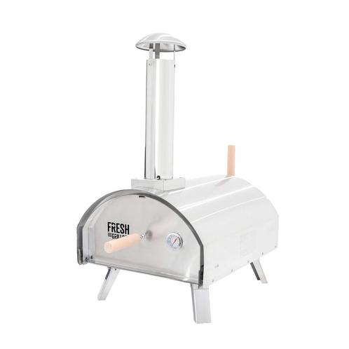 Buitentafelpizzaoven 30 cm draagbaar roestvrij staal, Tuin en Terras, Pizzaovens, Verzenden