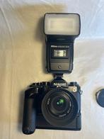 Nikon FE black + MD11 + SB16 + 35 mm 2.8 + HS11 Single lens, Nieuw