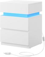 Nachtkastje met LED verlichting - 3 laden - verschillende, Huis en Inrichting, Verzenden, Nieuw