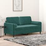 vidaXL Tweezitsbank met sierkussens 140 cm fluweel, Verzenden, 150 tot 200 cm, Stof, Nieuw