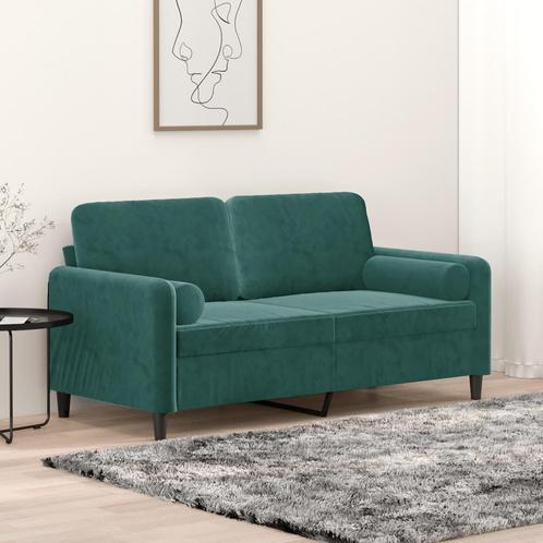 vidaXL Tweezitsbank met sierkussens 140 cm fluweel, Huis en Inrichting, Banken | Bankstellen, Nieuw, 150 tot 200 cm, Stof, Tweepersoons
