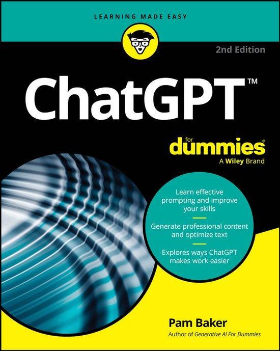 9781394314454 ChatGPT For Dummies Pam Baker, Boeken, Schoolboeken, Nieuw, Verzenden