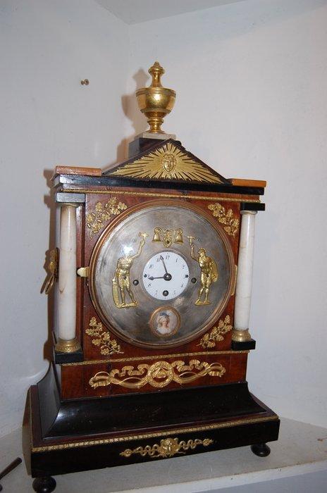 Automatonklok - Hout, Messing - 1800-1850, Antiek en Kunst, Antiek | Klokken