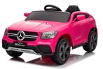 Kinderauto, Mercedes-Benz GLC Coupe Roze,12V, leder,eva, RC,, Kinderen en Baby's, Speelgoed | Speelgoedvoertuigen, Ophalen of Verzenden