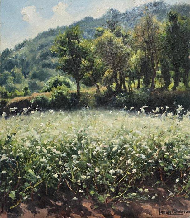 Ismael Subirana (1937) - Susurros entre flores blancas, Antiek en Kunst, Kunst | Schilderijen | Klassiek