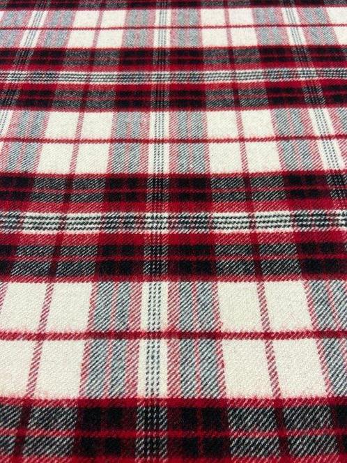 Zeer zachte DOBLE FACE tartan stof zonder reserve!! -, Antiek en Kunst, Antiek | Kleden en Textiel