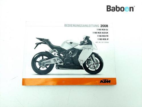 Instructie Boek KTM 1190 RC8 + RC8R 2008-2010 German, Motoren, Onderdelen | Overige, Gebruikt, Verzenden