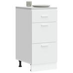 vidaXL Onderkast Lyon 40x46x81,5 cm bewerkt hout wit, Huis en Inrichting, Keuken | Keukenelementen, Verzenden, Nieuw, Wit