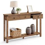 Console Table | Massief Hout | Retourdeal 40% Korting, Huis en Inrichting, Ophalen of Verzenden, Nieuw