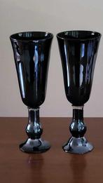 Villeroy & Boch - Vaas (2) - Glas - diep zwart-blauw