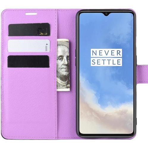 ProGuard - OnePlus 7T Wallet Flip Case Paars, Telecommunicatie, Mobiele telefoons | Hoesjes en Frontjes | Overige merken, Nieuw