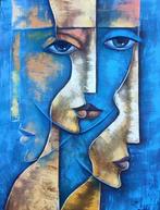 Jií Petr - XL Clever heads, ready to hang, Antiek en Kunst, Kunst | Schilderijen | Modern