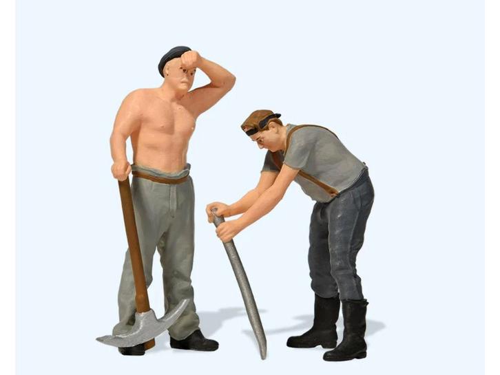 Preiser 44943 Gleisbauarbeiter. Epoche II / III (1:22,5), Hobby en Vrije tijd, Modelbouw | Figuren en Diorama's, Nieuw, Ophalen of Verzenden