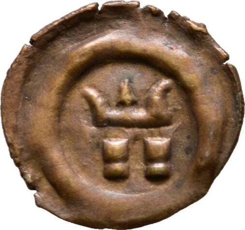 Einseitiger Pfennig o J Solms Hohensolms: Ludwig, 1668-1707:, Postzegels en Munten, Munten | Europa | Niet-Euromunten, Verzenden
