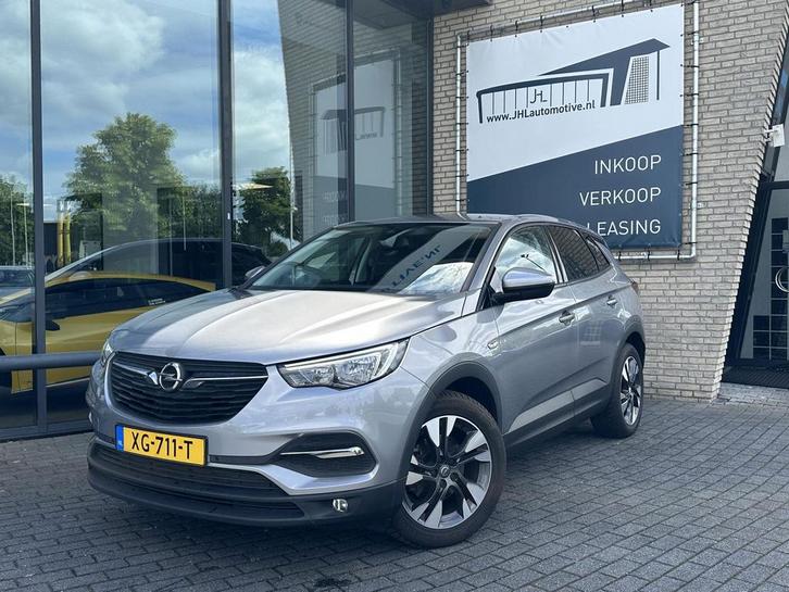 Zakelijke Lease |  Opel Grandland X 1.2 Turbo Online Edition, Auto's, Opel, Onderhoudsboekje, Lease, Zwart, Handgeschakeld, SUV of Terreinwagen
