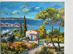 R. Vincent (1954) - Sur les hauteurs de Lavandou en Provence, Antiek en Kunst, Kunst | Schilderijen | Klassiek