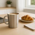 RVS Mok met Handvat, Huis en Inrichting, Verzenden, Nieuw