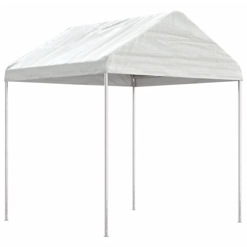 vidaXL Prieel met dak 2,28x2,23x2,69 m polyetheen wit, Tuin en Terras, Partytenten, Nieuw, Verzenden