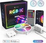 Lideka® - LED strip 10 Meter (2x5) - RGB-IC - Dreamcolor -, Huis en Inrichting, Lampen | Overige, Ophalen of Verzenden, Zo goed als nieuw