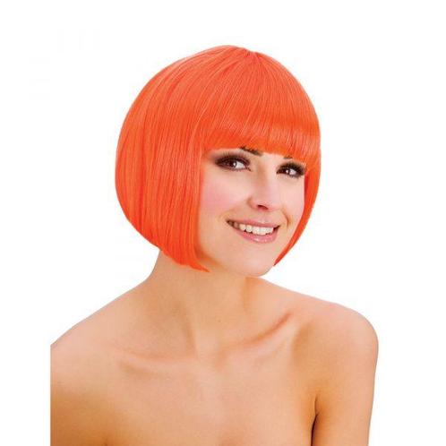 Pruik bobline oranje, Hobby en Vrije tijd, Feestartikelen, Feestartikel, Nieuw, Verzenden