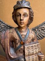 sculptuur, Arte colonial arcangel - 32 cm - Hout, Messing,
