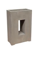 Plantenbak Fiberclay 52x27x76 cm Taupe, Verzenden, Nieuw